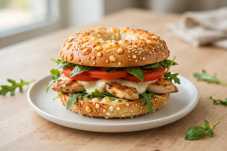 Chicken Roma Asiago Bagel Stack