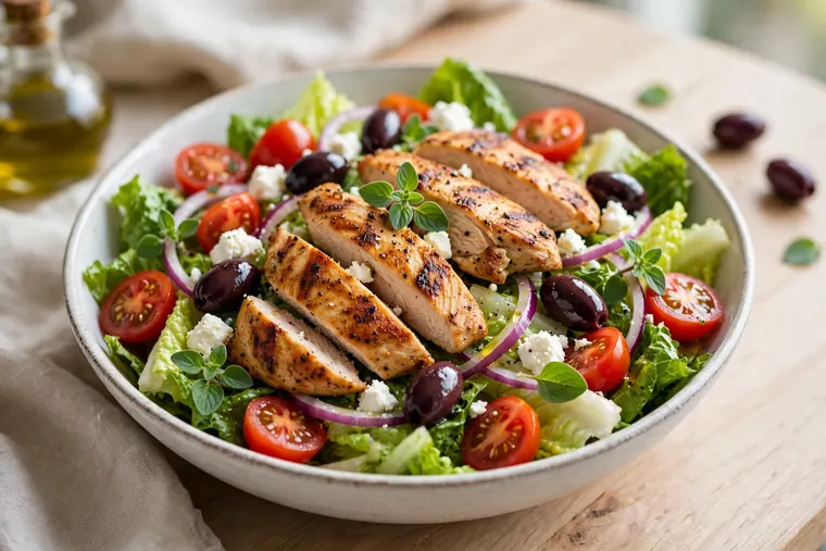 Greek Salad With Chicken
