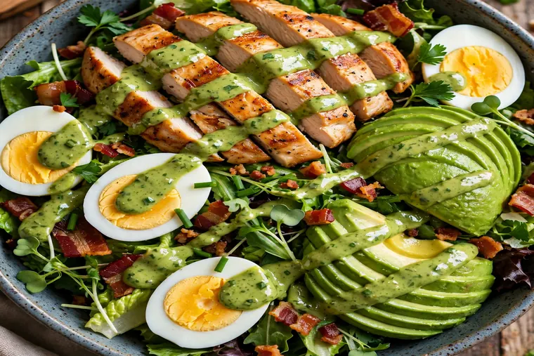 Green Goddess Chicken Cobb Salad