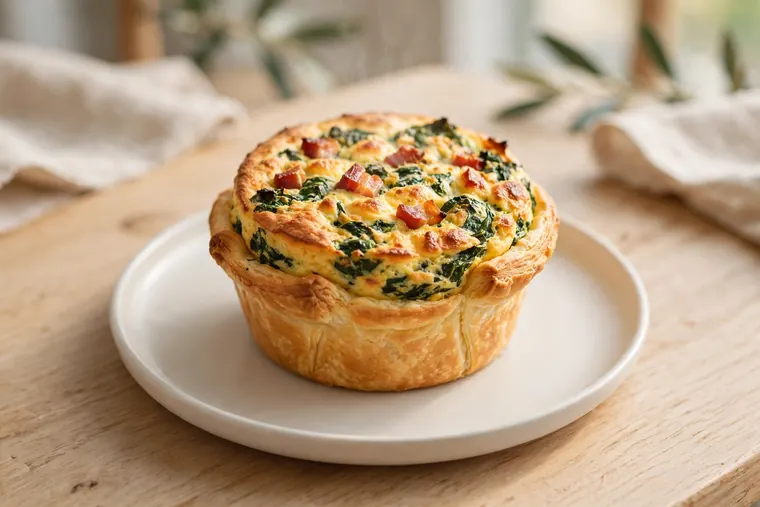 Spinach & Bacon Soufflé