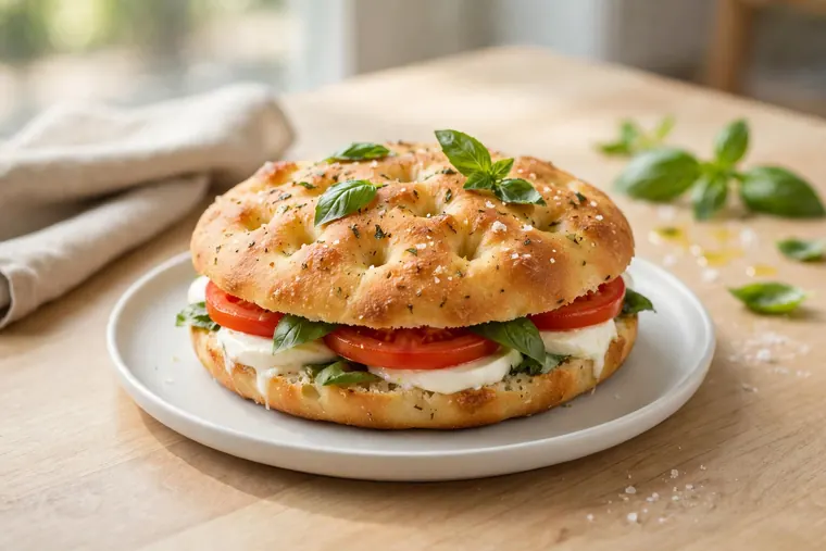 Toasted Caprese Focaccia